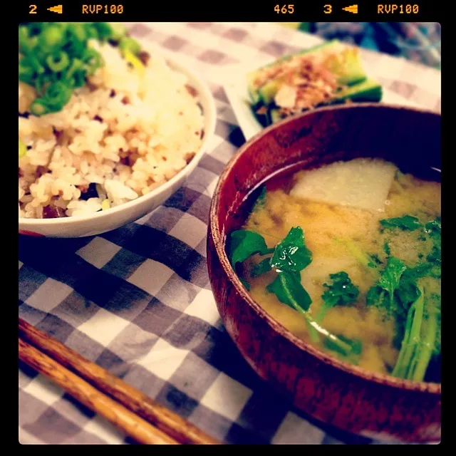 今日のトモコンダテは肉飯、大根とクレソンの味噌汁♪|🇯🇵ともこちゃん。さん