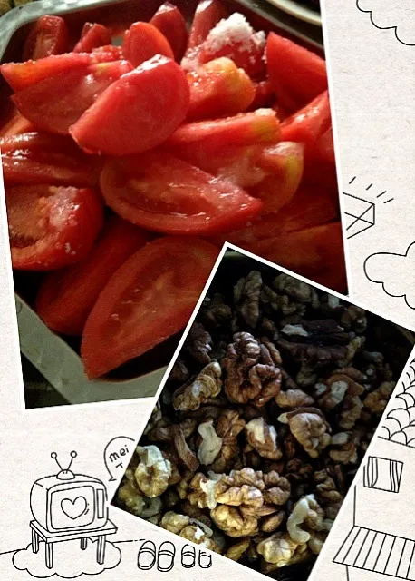 dinner〜tomato and walnut！|Julie_Sさん