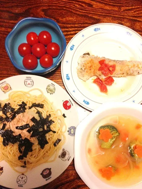 Snapdishの料理写真:おろしツナパスタetc…|ともみさん