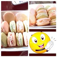 Snapdishの料理写真:First attempt on french macaroons|MaryCharmaineさん