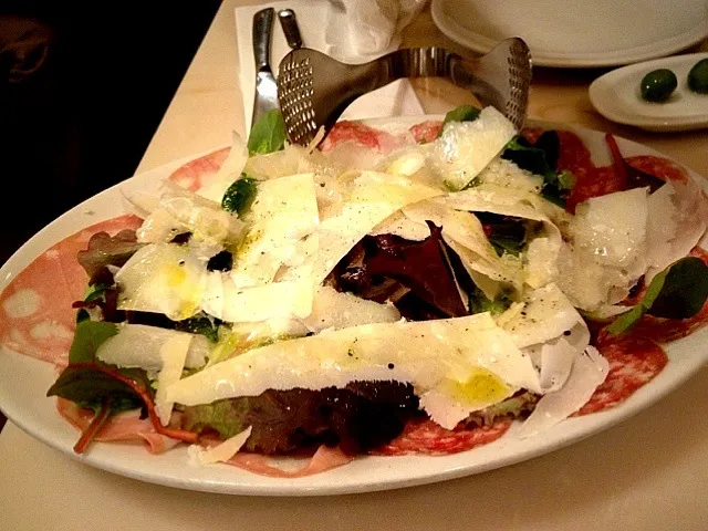 モルタデッラ、サラミ、ルッコラ、パルミジャーノ|morimpicoさん