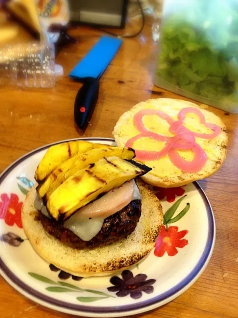 Grilled mango chipotle burger|Peter Altmanさん