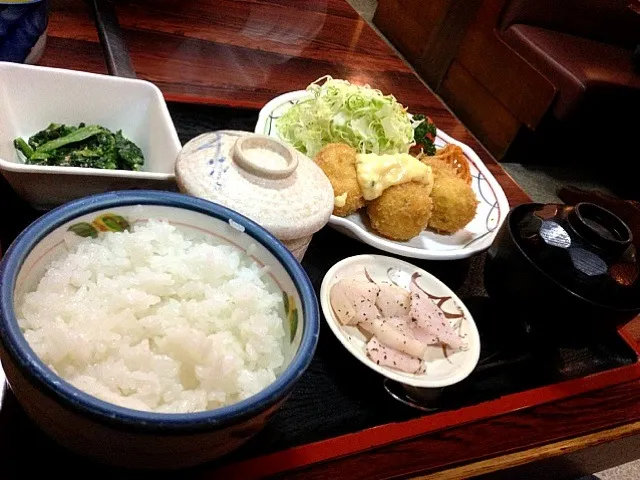 いやさかのカニクリームコロッケ定食 *\(^o^)/*|mayonnaiseさん