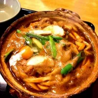 Snapdishの料理写真:まことやの味噌煮込みうどん|早川博通さん