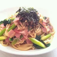 ベーコンと野菜のバター醤油パスタ|佐藤拓也さん