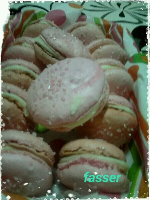 macarons de frambuesa y vainilla|fasserさん