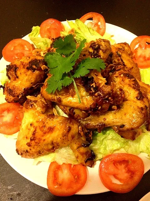 Chicken wings in fish sauce|genko choutamaさん