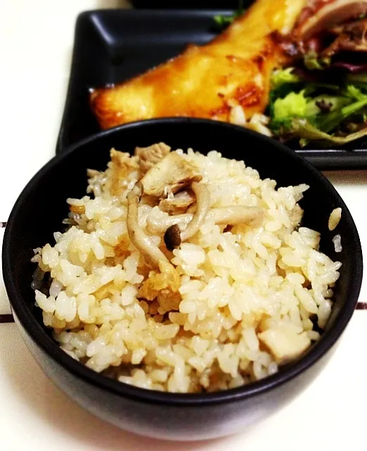 Shimeji mushrooms and chicken rice|coxiella24さん