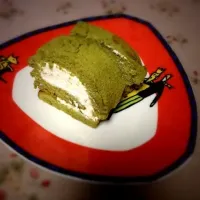 抹茶ロールケーキ〜|じゃもさん