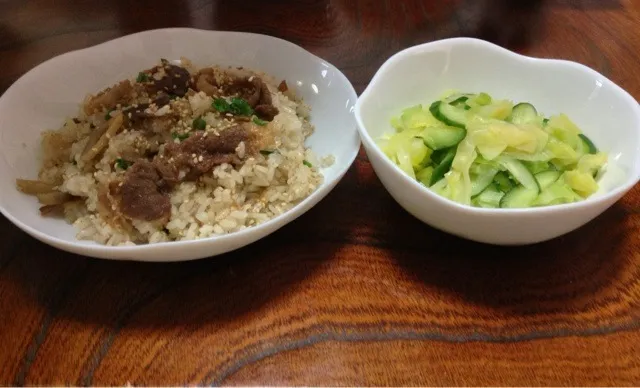 牛肉とれんこんのたれ炒飯|芝辻健二さん