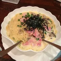 Snapdishの料理写真:特製スープスパ☆|mikiruさん