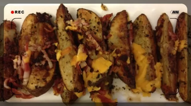 Baked Idaho potato w cheese n bacon|piggybistroさん