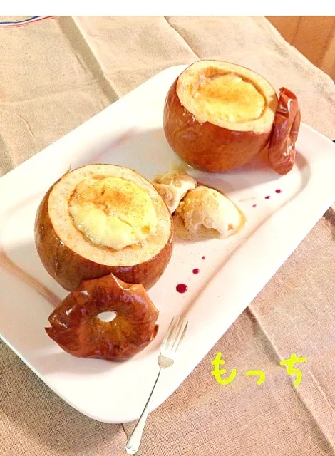 Snapdishの料理写真:りんごチーズケーキ|もっちさん