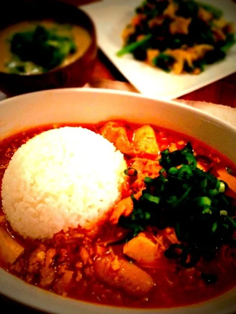 ことりんごぉさんレシピでパパご飯〜麻婆ライス大盛り(்ຶㅂ்ຶ۶)۶ᵎᵎ|カオリンゴ♡さん