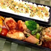 Snapdishの料理写真:ナゲット弁当|高田萌美さん