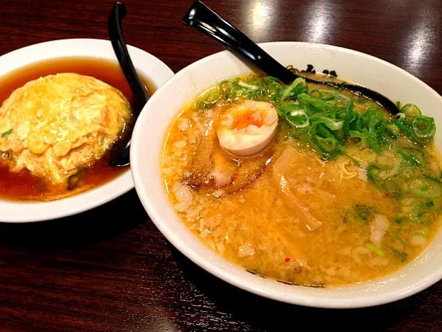 ✰ 七福神ラーメン＆ハーフ天津飯✰|不思議の国のけんちゃんさん