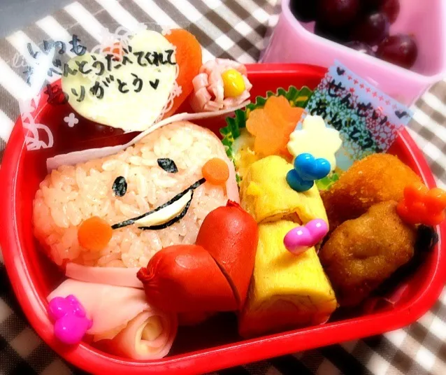 Snapdishの料理写真:幼稚園ラストお弁当💕ラブ❤|ひよさん