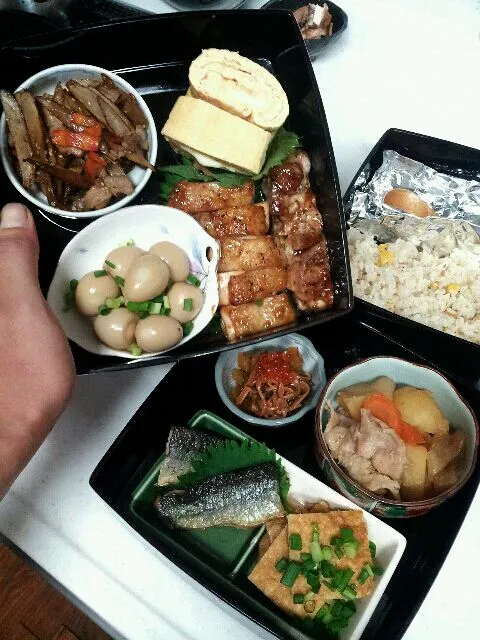 Snapdishの料理写真:お重弁当|BOZEさん