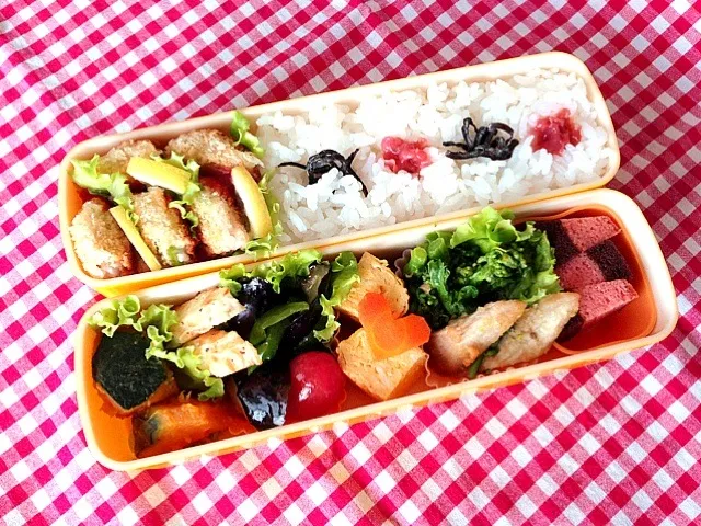 Snapdishの料理写真:あと3日‼娘弁当☆(≧▽≦)ゞ|kaoriさん