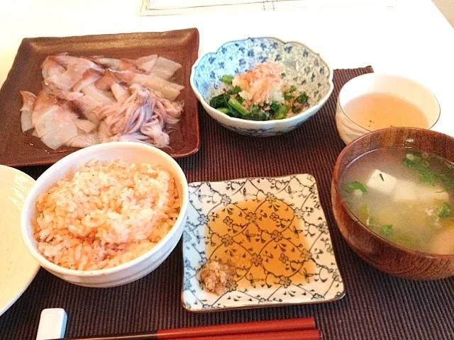 イカ刺し、あかねごはん|REさん