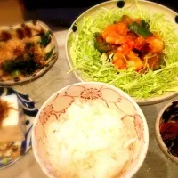 バランスエビチリ定食|もちこさん