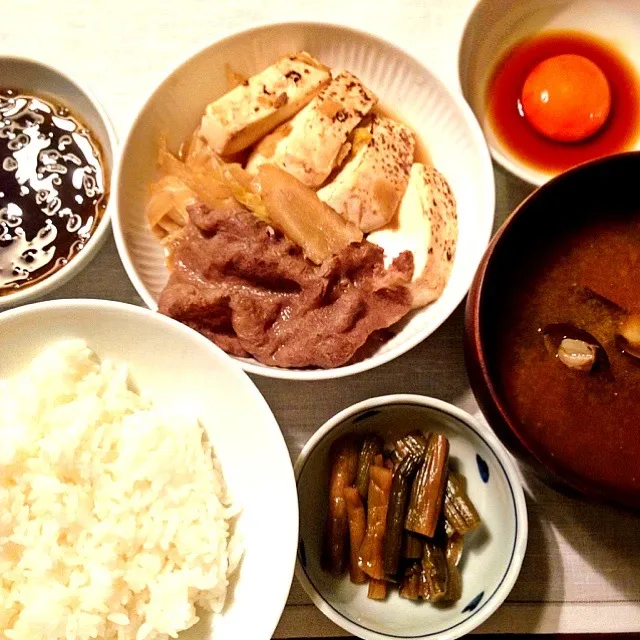 肉豆腐としじみのお味噌汁|長谷川裕子さん