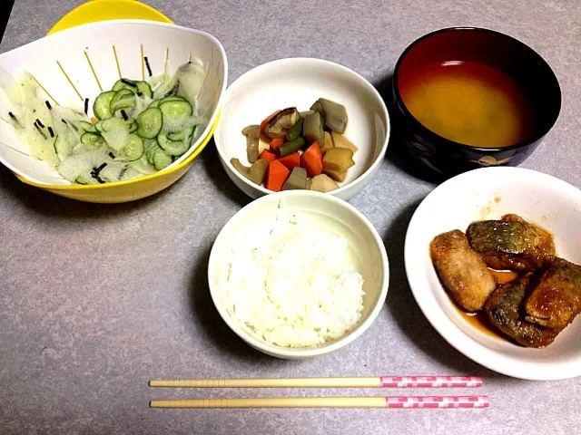 お漬物•鯖の味噌甘酢•煮もの|うるしちかさん