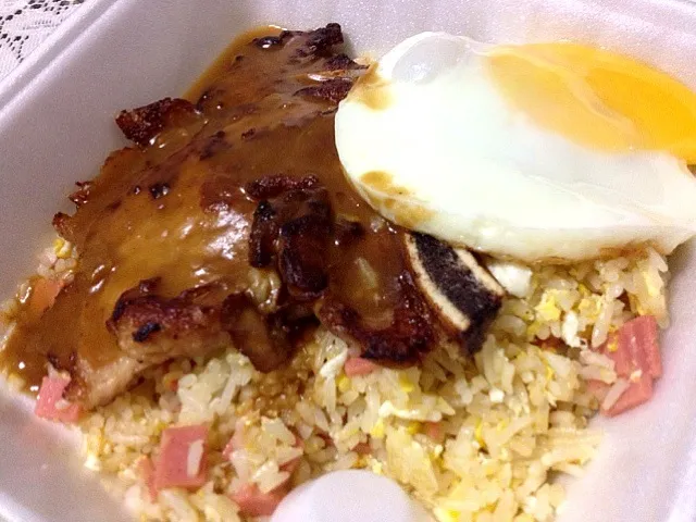 Fried rice with pork chop|prissyさん