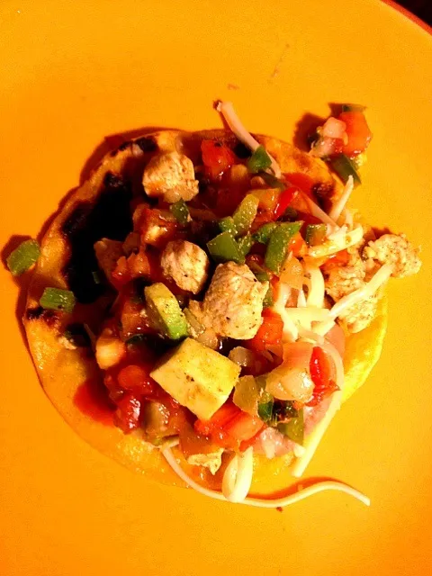 Snapdishの料理写真:Chicken Taco with avocado pico de gallo|amyさん