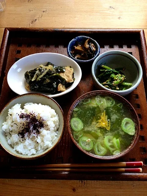 地味な朝ごはん|まっきーさん