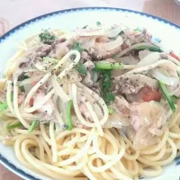 Snapdishの料理写真:具だくさんパスタ|hideさん