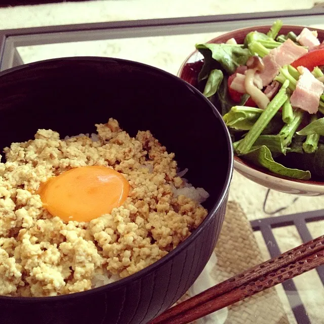 Snapdishの料理写真:豆腐そぼろ丼|マイキーさん