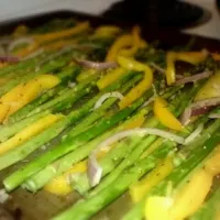 asparagus/pepper with garlic|Valery Larsonさん