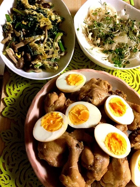 Snapdishの料理写真:有り合わせ晩御飯♪|パンダ母さん🐼さん