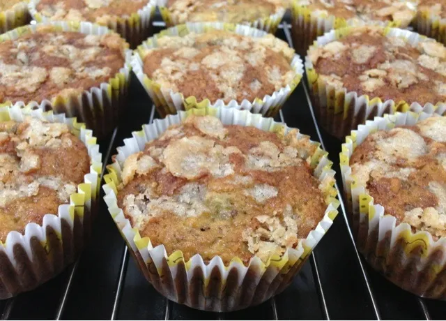 🍌 Banana Crumb Cupcakes|✨강민지✨さん