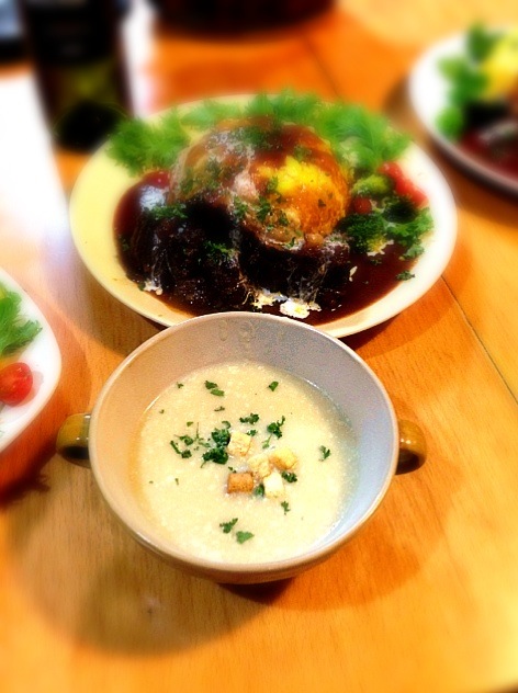カリフラワーとジーマーミー豆腐のポタージュw