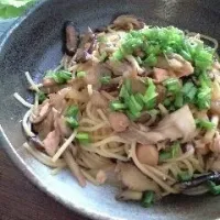 秋鮭とキノコの和風パスタ|まなみさん