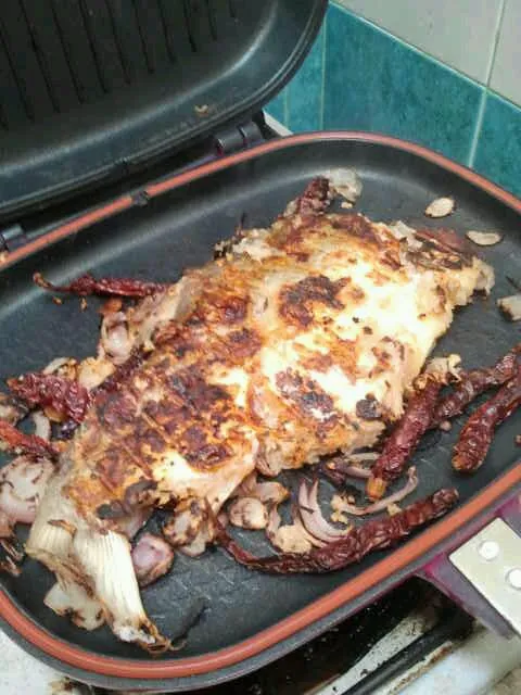 ikan talapia pekasam with grillpan.. not oily..more healthy ^___^|shafarinさん