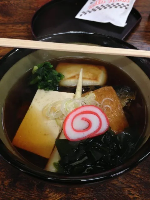 白川郷の鰊、かた豆富、餅入り蕎麦|tkさん