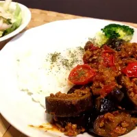 茄子とトマトのキーマカレー|高田萌美さん