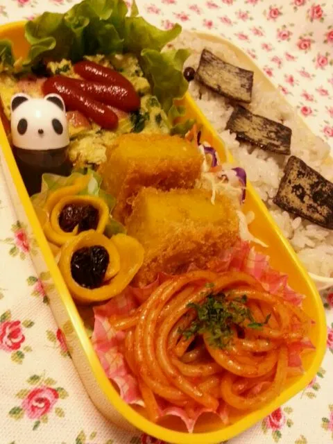 黄色がたくさん弁当|もっさんさん