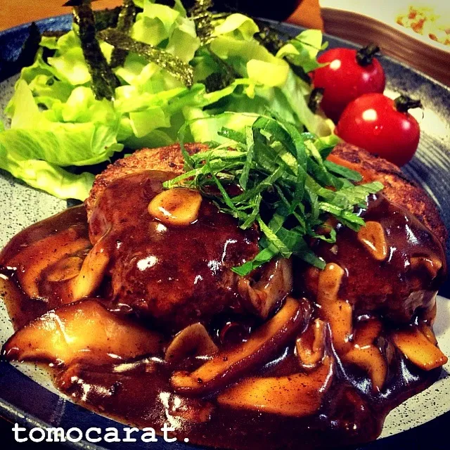 キャップの無敵ハンバーグ♡和風ソース|tomocarat.さん