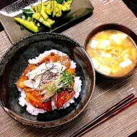 ✾香ばし豚丼・きゅうりのナムル✾|5momoさん