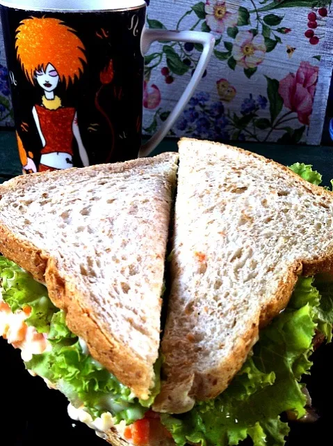 Ham Sandwich with coffee|Picsy's Slaveさん