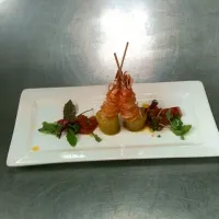 Drunken Shrimp with Tomato Chow and Sweet Mustard Pickles|Shaun Hudsonさん