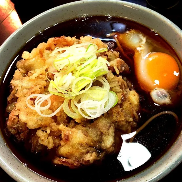 永坂更科の肉天そば＠新宿メトロ食堂街|三河屋＠東京さん