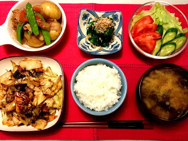 回鍋肉＆肉じゃが定食|ゆうきさん