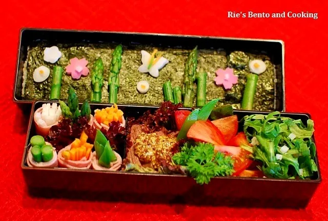 Snapdishの料理写真:芽吹き弁当・春|Rie in Norwayさん