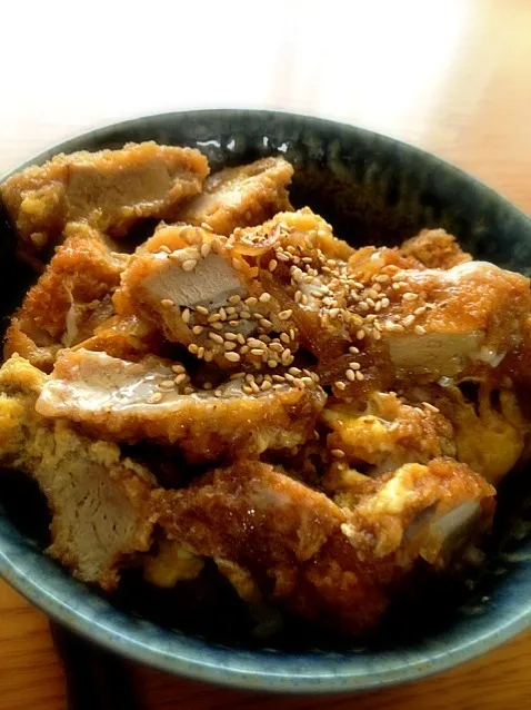 昨日のひと口カツでカツ丼！|みつなち☆さん