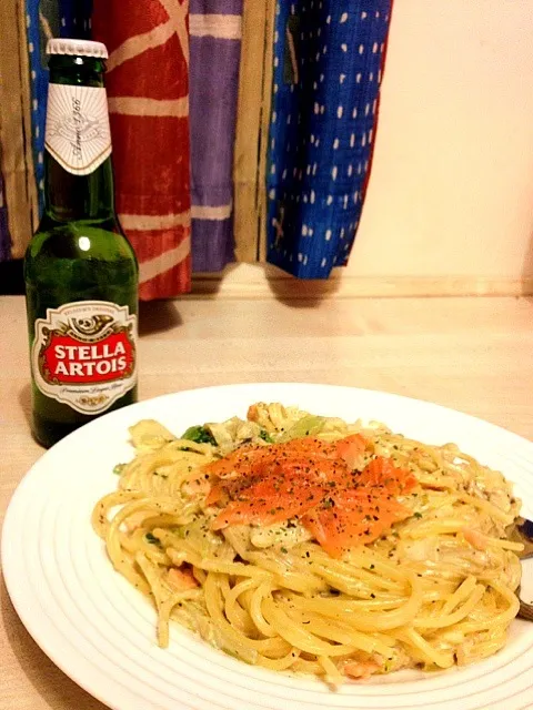 Salmon Cream Spaghetti|Reiji Miuraさん